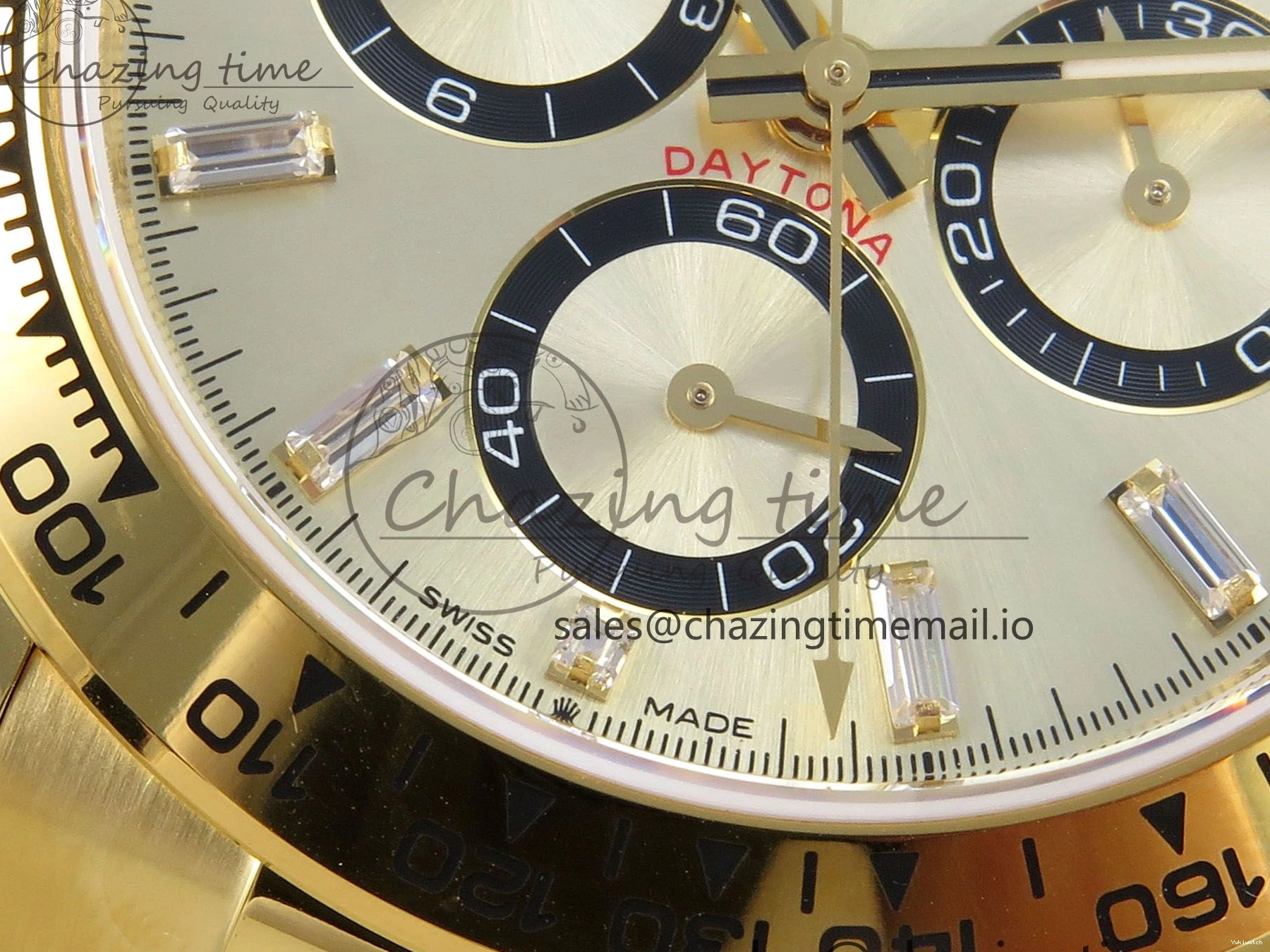 YG Black V6 YG Bracelet Crystal Markers 126508 Weight) 1:1 Best Edition YG SH4131 Dial QF On (Gain Daytona 0106